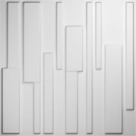 Ekena Millwork 19 5/8in. W x 19 5/8in. H Wigan EnduraWall Decorative 3D Wall Panel Covers Total 53.49 Sq. Ft., 20PK WP20X20WGWH-CASE-20